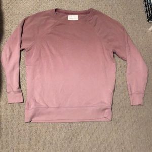 light pink sweatshirt
